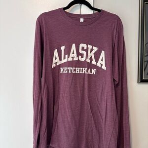 Bella Canvas Heather Maroon Long Sleeve Shirt